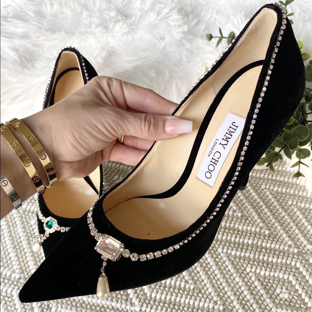 NWOT Jimmy Choo Rare $1395 Crystal Heels